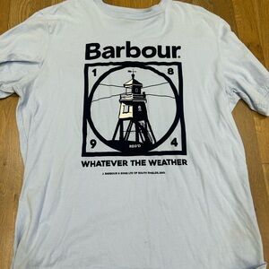 BARBOUR LIGHT BLUE TSHIRT